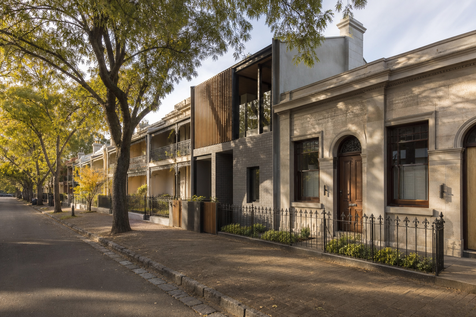 Terrace streetscape context